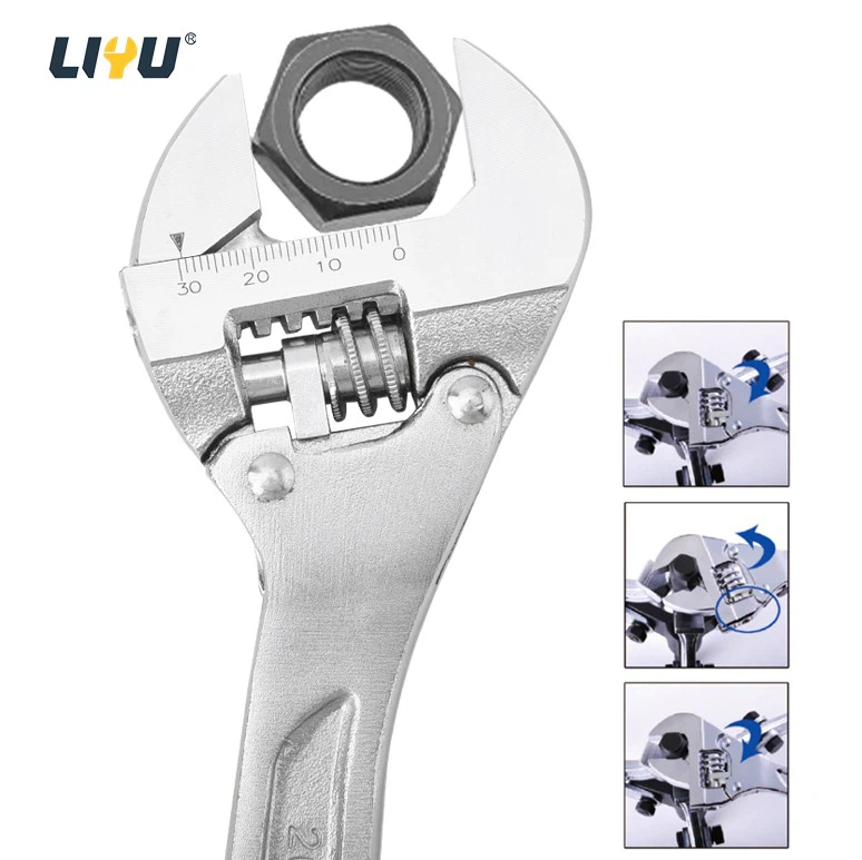 Ratchet Quick Adjustable Wrench Open Wrench Large Opening Multifunctional Adjustable Wrench 200mm best
